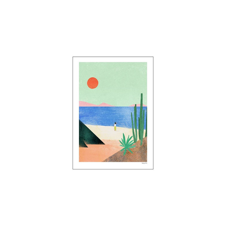 POSTER BEACH GIRL 100 X 140 CM
