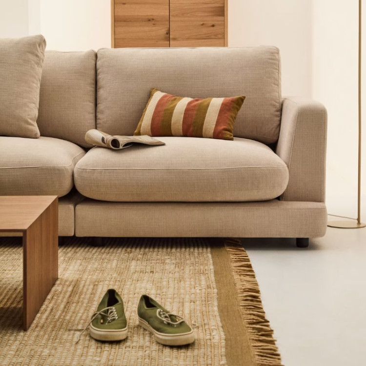 GALA 4-SEAT SOFA WITH LEFT-HAND MERIDIENNE WHITE 300 CM