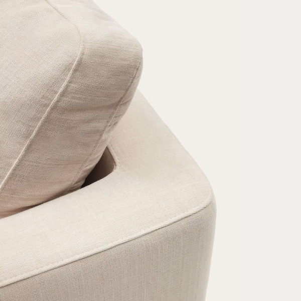 GALA 4-SEAT SOFA WITH LEFT-HAND MERIDIENNE WHITE 300 CM