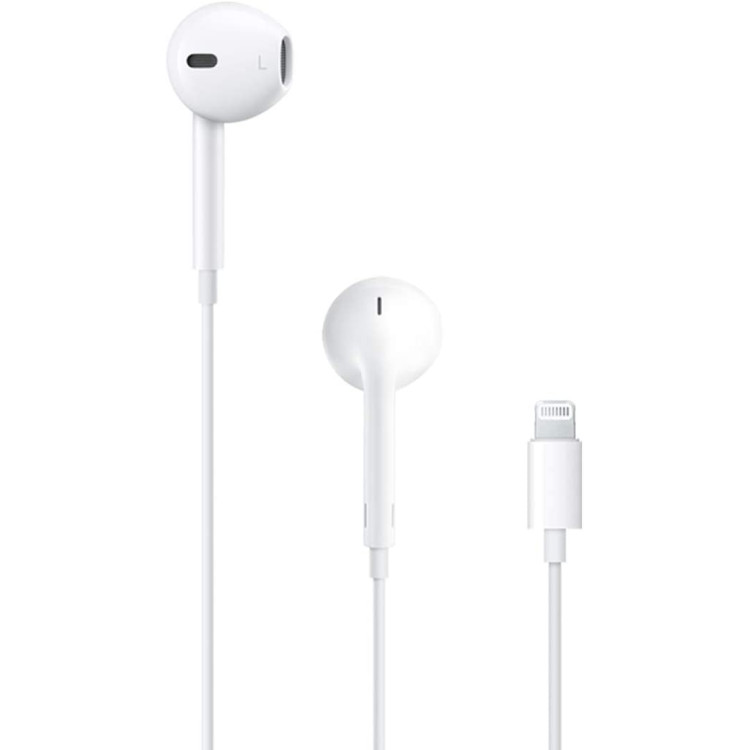 ECOUTEURS FILAIRES EARPODS CONNECTEUR LIGHTNING BLANCS