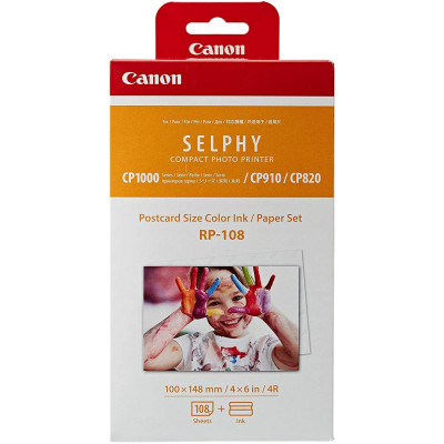SET SELPHY 100X148MM 108 FEUILLES + ENCRE