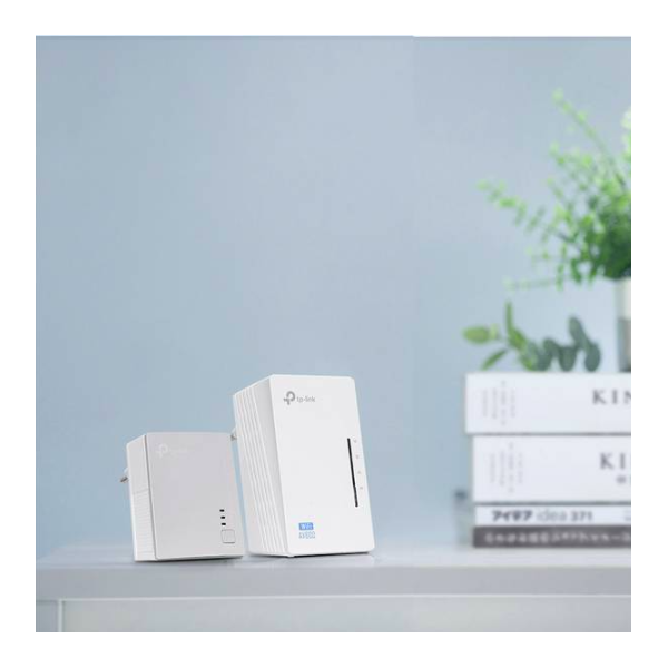 WIFI AV600 CPL WITH SOCKET (PACK OF 2)