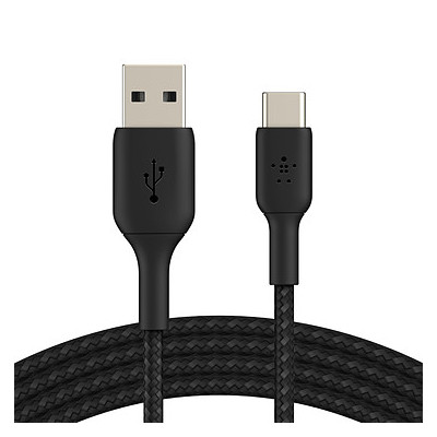 CABLE USB A TO USB C 1M/3FT NOIR