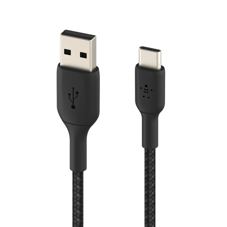 CABLE USB A TO USB C 1M / 3FT BLACK