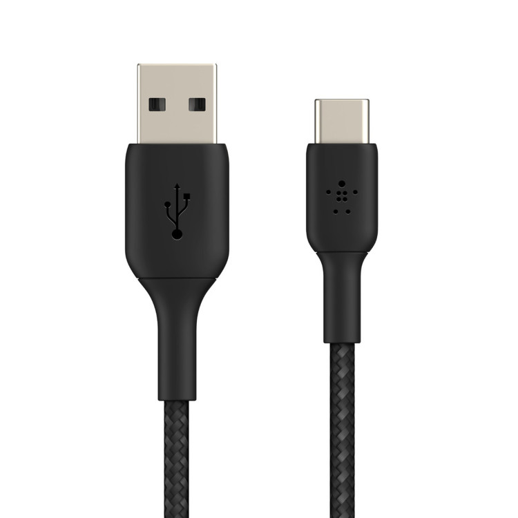 CABO USB A PARA USB C 1M / 3FT PRETO