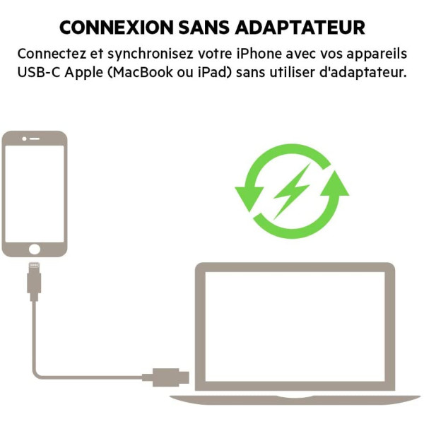 1254 CABO USB CV ERS LIGHTNING 1M BRANCO