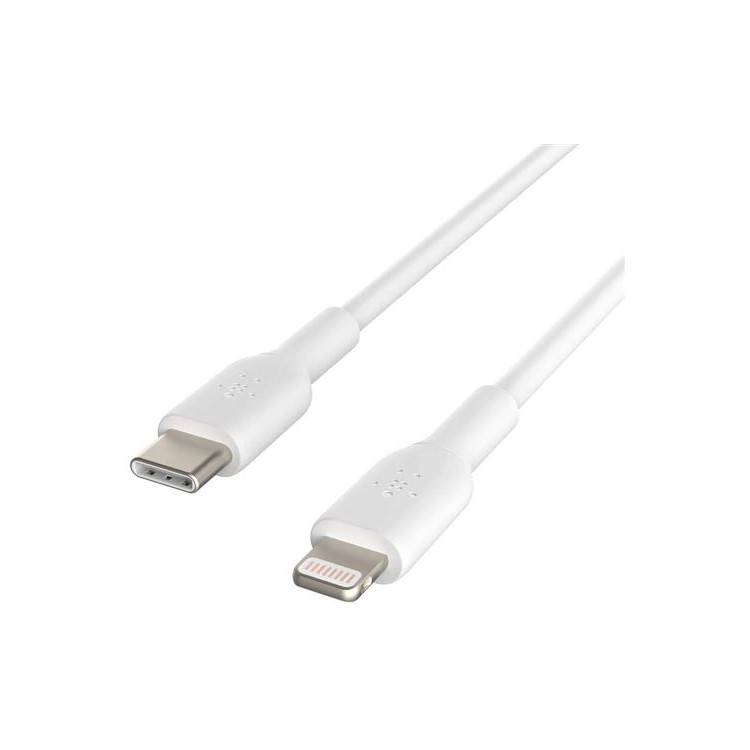 1254 CABLE USB C VERS LIGHTNING 1M BLANC