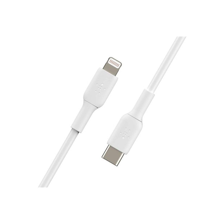 1254 CABLE USB C VERS LIGHTNING 1M BLANC