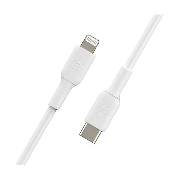 1254 CABLE USB C VERS LIGHTNING 1M BLANC