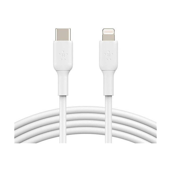 1254 CABLE USB C VERS LIGHTNING 1M BLANC