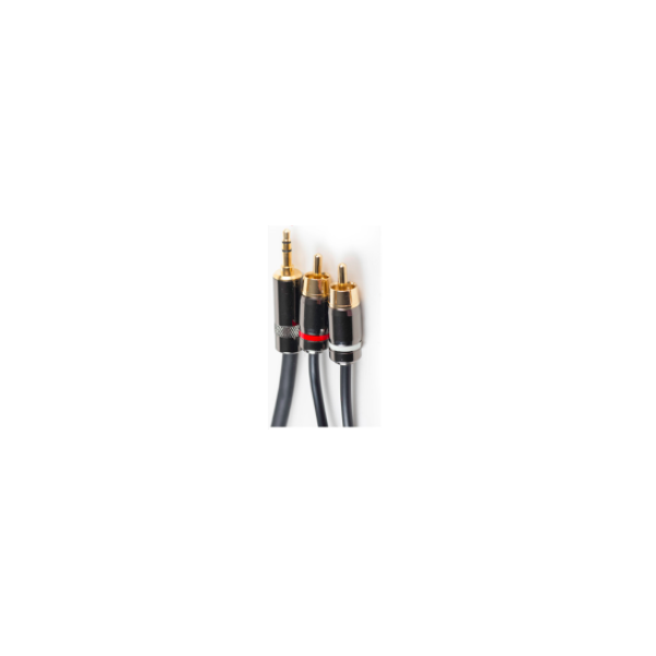 CABLE 2 RCA TO 3.5 STEREO PLUG 12 '