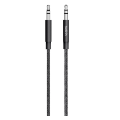 CABO AUX 1.2M / 4FT PRETO