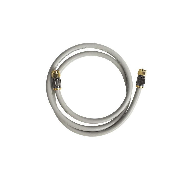 CABLE COAX RG6 QUAD SHIELD 3FT / 0.9M GRAY