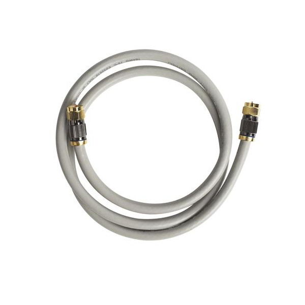 CABLE COAX RG6 QUAD SHIELD 3FT / 0.9M GRAY