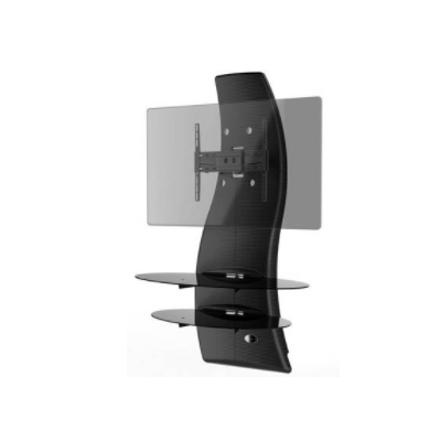 MEUBLE TV MURAL NOIR MELICONI GHOST DESIGN 2000