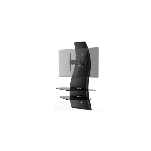 MEUBLE TV MURAL NOIR MELICONI GHOST DESIGN 2000