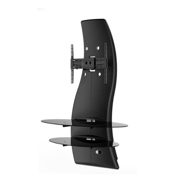 MEUBLE TV MURAL NOIR MELICONI GHOST DESIGN 2000