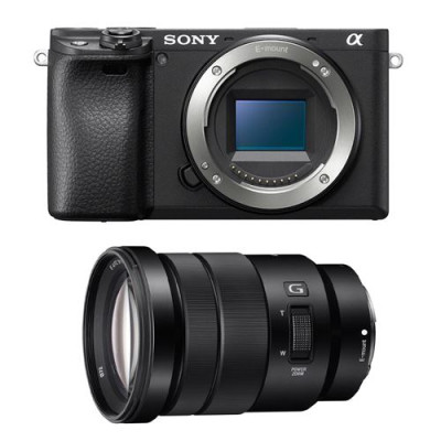 6400 + E 18 135 APSC HYBRID CAMERA PRETA