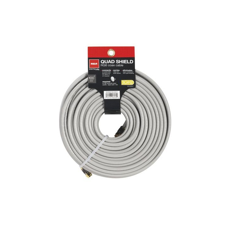 CABO COAX RG6 GREY 30M
