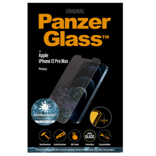 IPHONE 12 PRO MAX PROTEÇÃO DE TELA VIDRO PRETO