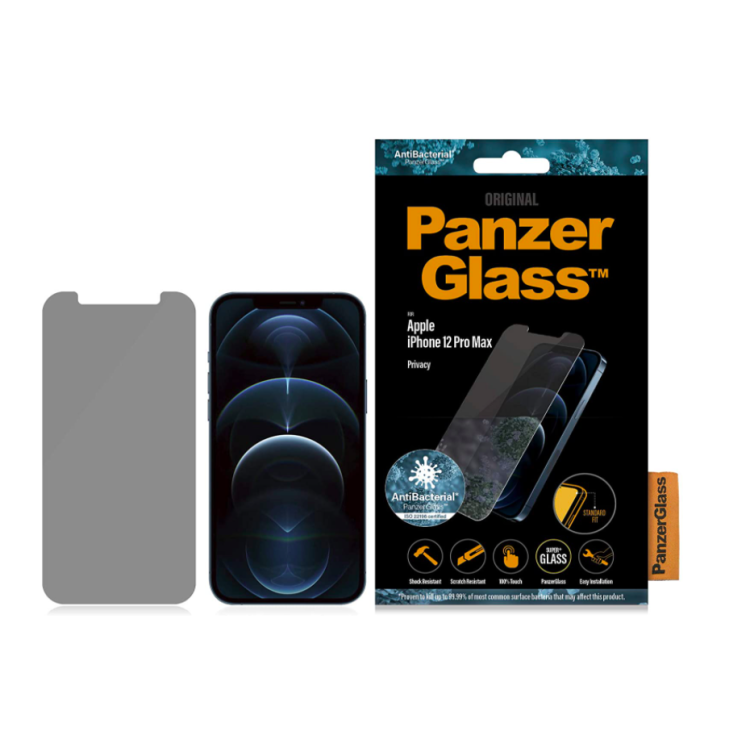 IPHONE 12 PRO MAX PROTEÇÃO DE TELA VIDRO PRETO