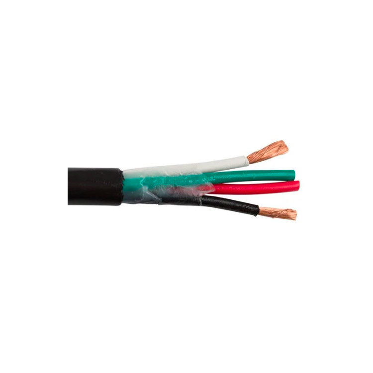 AUDIO CABLE HP 1.62MM GEL BURIAL 4 CONDUCT BLACK PER METER