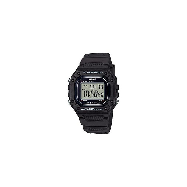 MONTRE HOMME VINTAGE W-218H BASIC RESINE NOIR