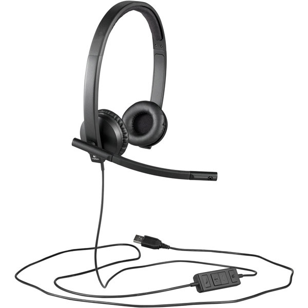 H570E USB ESTÉREO B2B AUSCULTADORES PRETOS