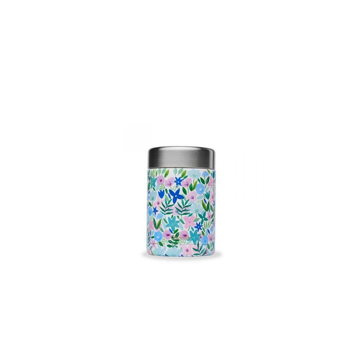 CAIXA DE JANTAR ISOTÉRMICA DE AÇO INOXIDÁVEL FLORA AZUL