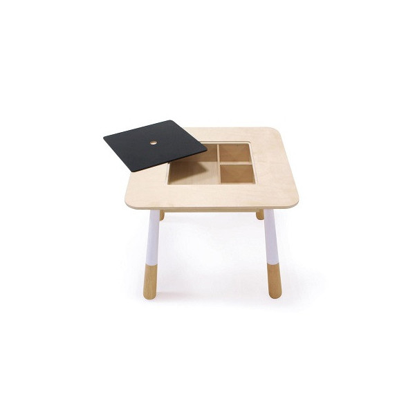TABLE ENFANT FORET AVEC COMPARTIMENT