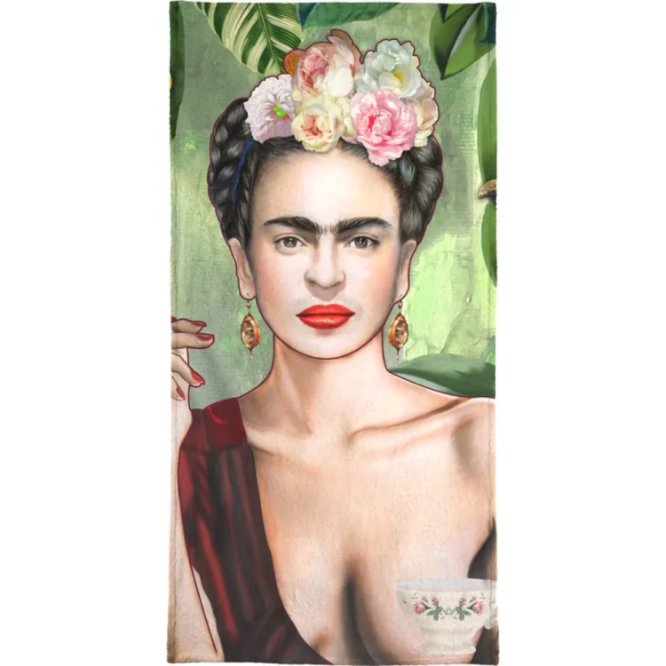 TOALHA DE PRAIA FRIDA CON AMIGOS 90x180