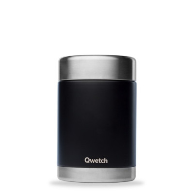 BLACK STAINLESS STEEL INSULATED MEAL BOX 650ML