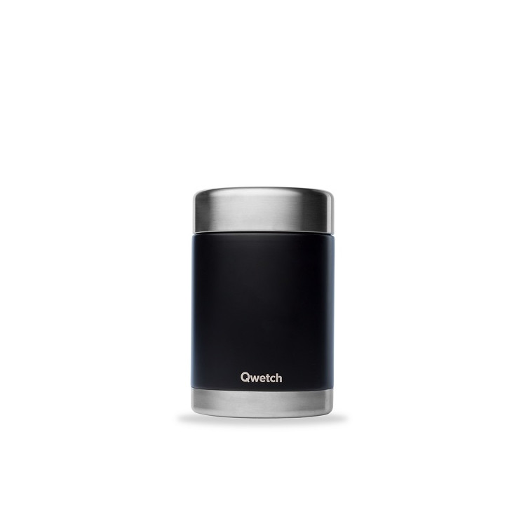 BLACK STAINLESS STEEL INSULATED MEAL BOX 650ML
