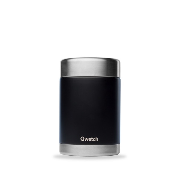 BLACK STAINLESS STEEL INSULATED MEAL BOX 650ML
