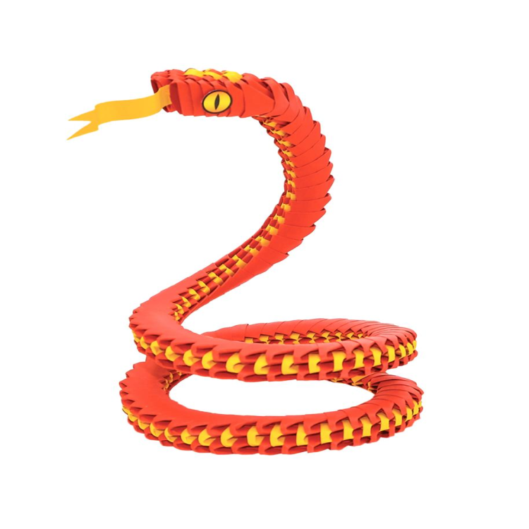 SERPENTE 3D ORIGAMI