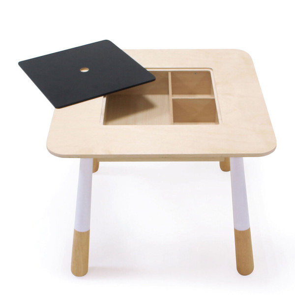 CHILDREN'S TABLE WITH COMPARTMENT