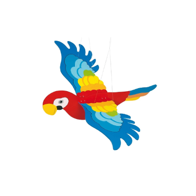 SUSPENSION MOBILE PERROQUET 2