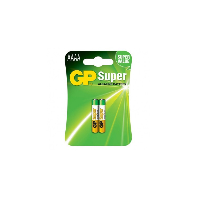 PILE GP25A LR61 1.5V SUPER ALKALINE AAAA (X2)