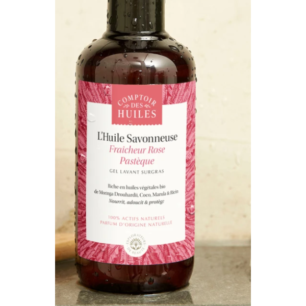 HUILE SAVONNEUSE FRAICHEUR ROSE PASTEQUE 250 ML