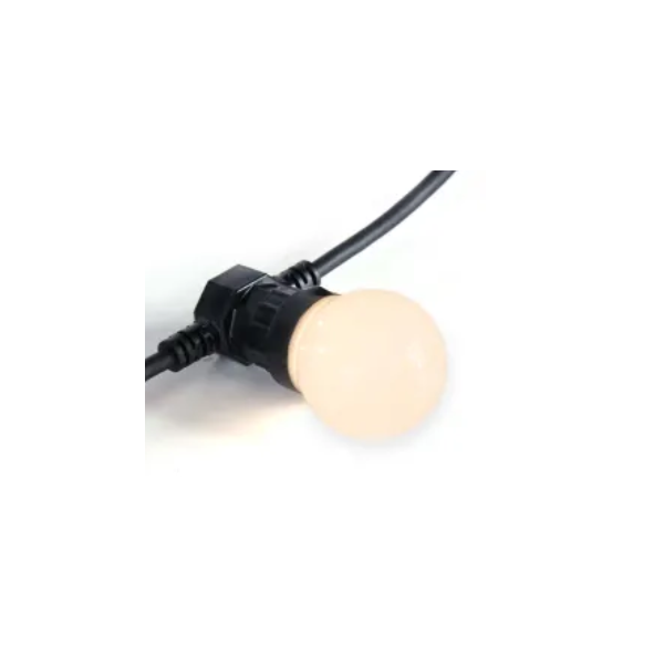 GUIRLANDE 10M 100 LED BLANC CHAUD 230V