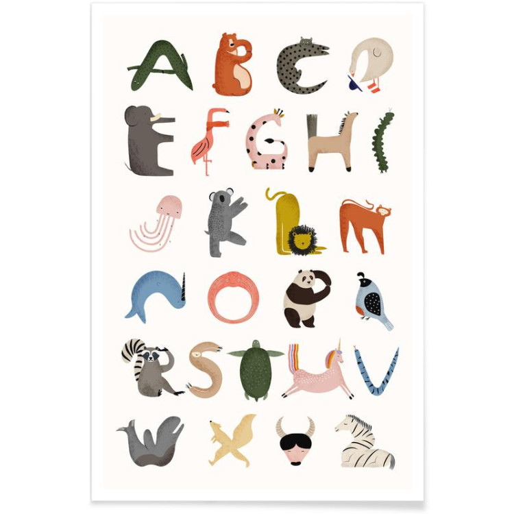 ANIMAL ALPHABET POSTER 60x90