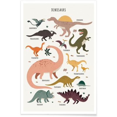 AFFICHE DINOSAUR FRIENDS 60x90