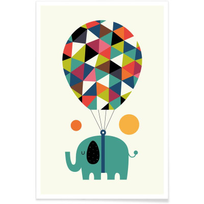 AFFICHE FLY HIGH AND DREAM BIG 60x90