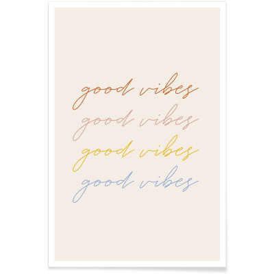 AFFICHE GOOD VIBES 60x90