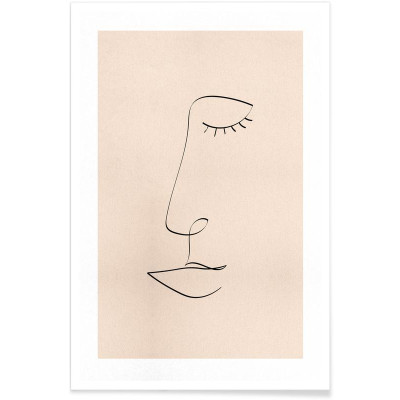 AFFICHE LINE PORTRAIT 60x90