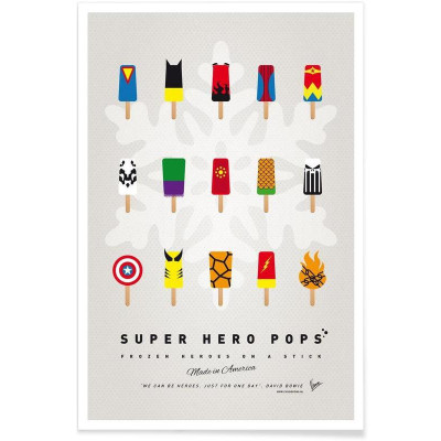 AFFICHE MY SUPERHERO ICE POP 60x90