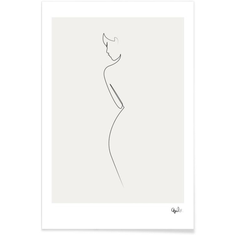 PÔSTER DE UMA LINHA NU 60x90