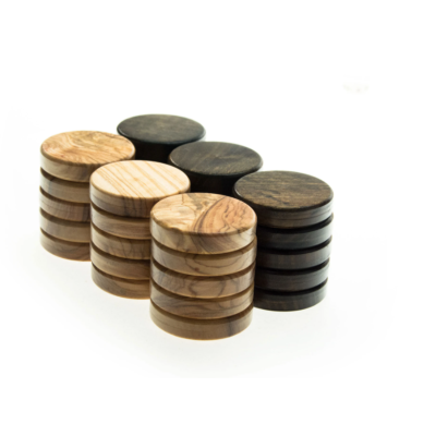 CARREAUX DE DAME EN BOIS D'OLIVIER 36X6MM