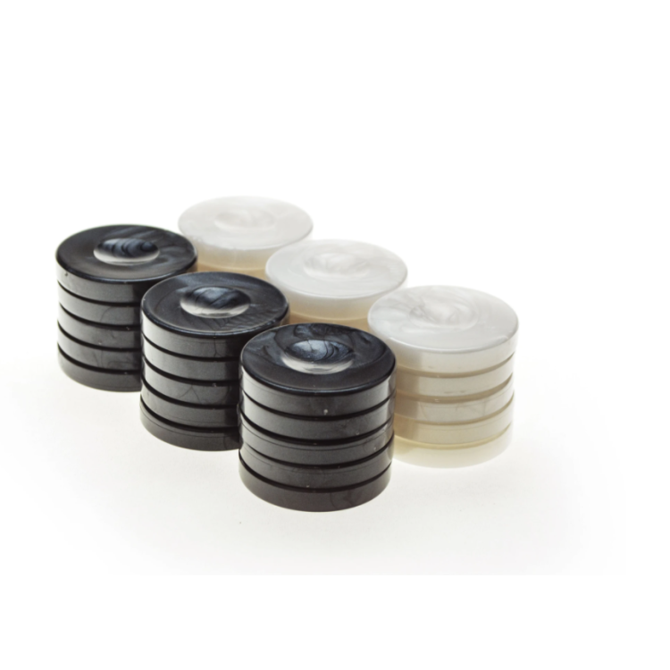 LADY'S TILE PEARL PRETO E BRANCO 3X6MM