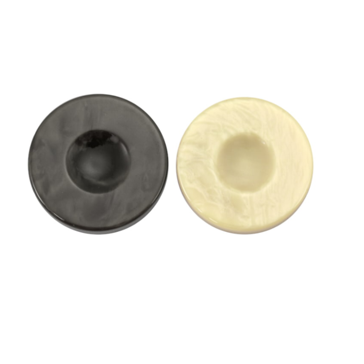 SET DE PIONS BACKGAMMON EN GALALITHE NOIR/IVOIRE 36MM